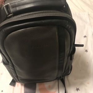 Coach leather backpack